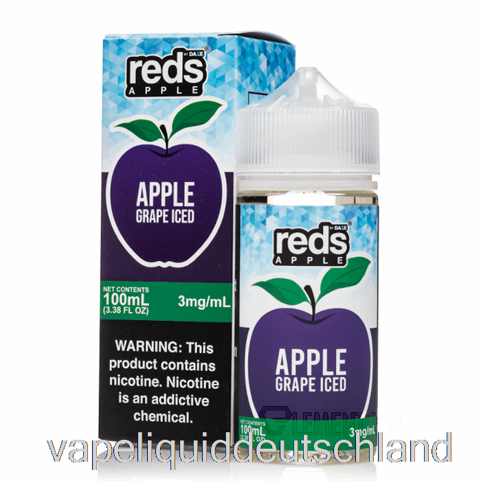 Iced Grape - Reds Apple E-Liquid - 7 Daze - 100 Ml 3 Mg Vape Deutschland